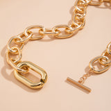 Punk Metal O-Chain Choker Necklace for Women