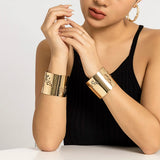 Exaggerated Metal Adjustable Cuff Bracelet