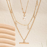 Bohemian Crystal Bead Pendant Necklace