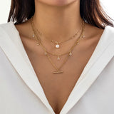 Bohemian Crystal Bead Pendant Necklace