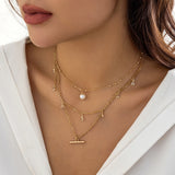 Bohemian Crystal Bead Pendant Necklace