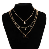Bohemian Crystal Bead Pendant Necklace