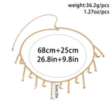 Metal Star Moon Tassel Pendant Waist Chain Vintage Sexy Bikini Beach Belly Body