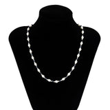 Crystal Beads Choker Punk Necklace Men