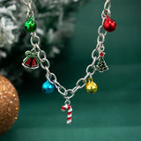 Metal Bell Pendant Necklace Women's Christmas Jewelry Gift