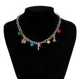 Metal Bell Pendant Necklace Women's Christmas Jewelry Gift