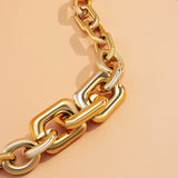 Chunky Link Chain Necklace for Women Men Goth Punk Acrylic Thick Neck Chains