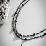 Gothic Metal Chain Clavicle Necklace Halloween Party Jewelry