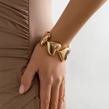 Gothic Exaggerated Heart Chain Bracelet for Women