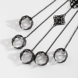 Gothic Hollow Metal Pattern Chain Bracelet Punk Halloween Cosplay Jewelry