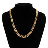 Gothic Metal Thick Chain Short Necklace Men's Jewelry