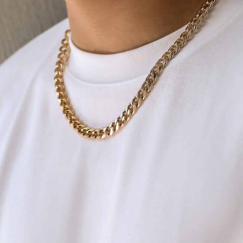 Gothic Metal Thick Chain Short Necklace Men's Jewelry