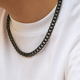 Gothic Metal Thick Chain Short Necklace Men's Jewelry