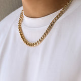 Gothic Metal Thick Chain Short Necklace Men's Jewelry