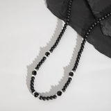 Ethnic Style Punk Crystal Bead Necklace Men's Choker Jewelry