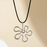 Geometric Flower Pendant Necklace Choker Party Jewelry