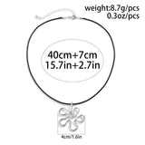 Geometric Flower Pendant Necklace Choker Party Jewelry