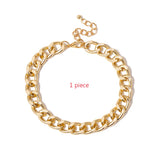 Punk Link Chain Anklets for Women Men Foot Ankle Bracelet