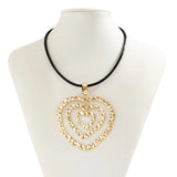 Liquid Heart Pendant Necklace Choker Women's Jewelry Gift