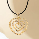Liquid Heart Pendant Necklace Choker Women's Jewelry Gift