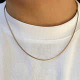 Punk Layered Box Chain Necklace Men's Clavicle Statement Jewelry