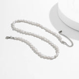 Baroque Pearl Chain Choker Necklace Elegant Beaded Wedding Jewelry