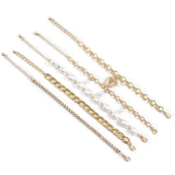 Vintage Lock Pendant Bracelet Bangles Kpop Charm Chain Couple Bracelets