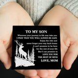 Personalized Woven Bracelet Card for Men with Magnet Clasp