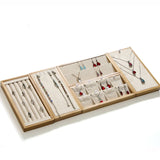 Samonica Bamboo Jewelry Display Stand Tray