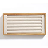 Samonica Bamboo Jewelry Display Stand Tray