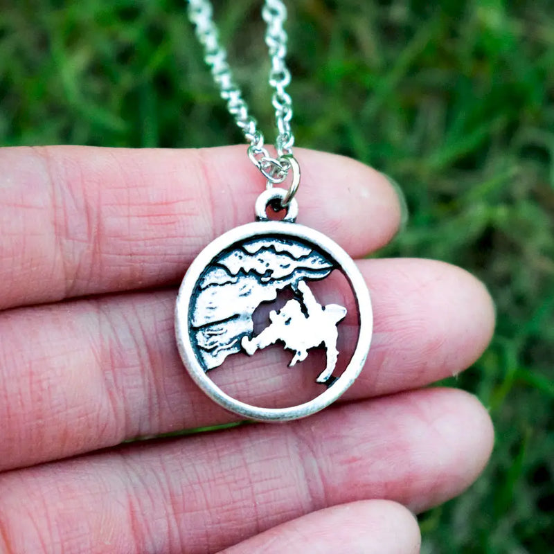 Bigfoot Sasquatch Climbing Necklace Climbing Gift