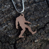 Wood Bigfoot Necklace