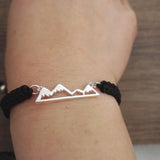 Mountain Love Friendship Bracelet with Mountain Charm