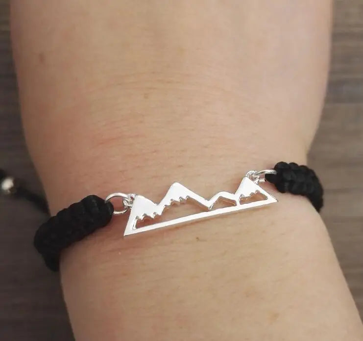 Mountain Love Friendship Bracelet with Mountain Charm