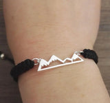Mountain Love Friendship Bracelet with Mountain Charm