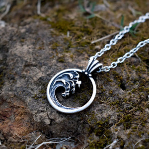 Ocean Wave Necklace Beach Vacation Gift