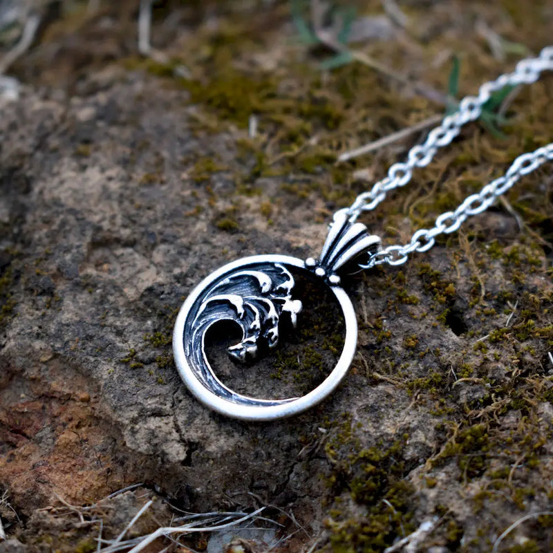 Ocean Wave Necklace Beach Vacation Gift