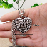 Ravens Heart Pendant Crow Bird Necklace Valentine Couple Family Gift Talisman