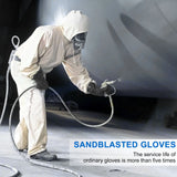 Sand Blasting Gloves 60x20cm for Sandblast Cabinet