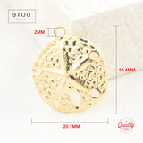 Sand Dollar 14K Filled Pendant Sand Dollar Charm Jewelry