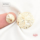 Sand Dollar 14K Filled Pendant Sand Dollar Charm Jewelry