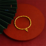 Chinese Style Bamboo Bracelet Charms Natural Jewelry Bangle