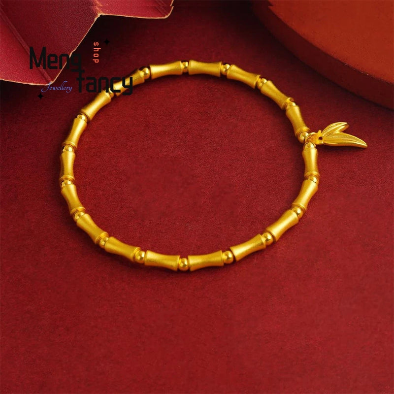 Chinese Style Bamboo Bracelet Charms Natural Jewelry Bangle