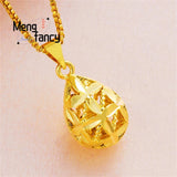 Sand Peacock Teardrop Heart Pendant Charm Necklace