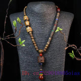 Sandalwood Dragon Necklace Pendants Charms Amulets Gemstones Jewelry