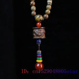 Sandalwood Dragon Necklace Pendants Charms Amulets Gemstones Jewelry