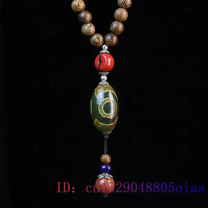 Sandalwood Necklace Jade Pendant Natural Stone Pendants Amulets Necklaces