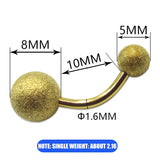Sanded Ball Navel Ring - Body Piercing Jewelry