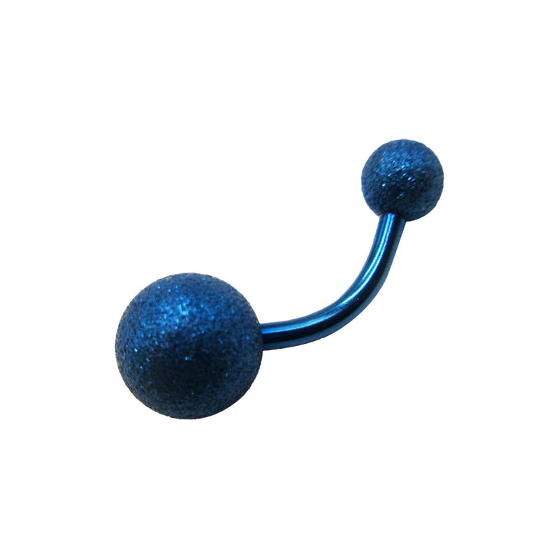 Sanded Ball Navel Ring - Body Piercing Jewelry