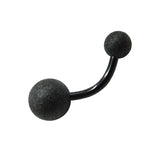Sanded Ball Navel Ring - Body Piercing Jewelry